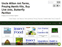 Tablet Screenshot of insectkits.com